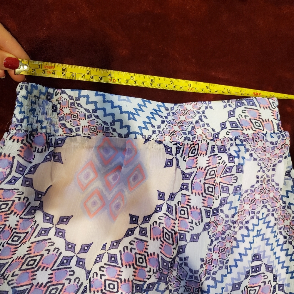 SOLD Express Boho Maxi Skirt Tapestry Print Purple S - Picture 13 of 16